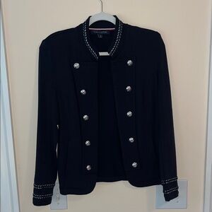 Tommy Hilfiger Women's Navy Blazer with Silver Buttons